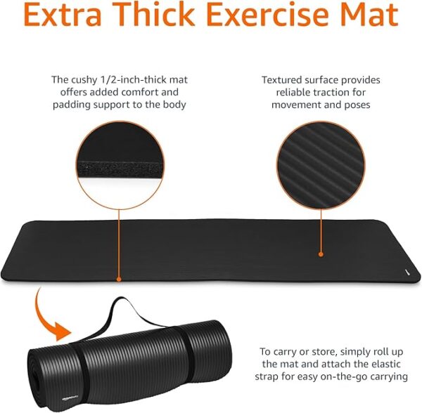 Yoga Mat with Carry Strap - Image 3